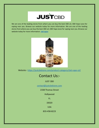 CBD Vapes | justcbdstore.com