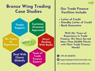 Infographics: Bronze Wing Trading Case Studies