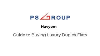 Navyom - Guide to Buying Luxury Duplex Flats