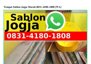 Tempat Sablon Jogja Murah Ö8ᣮ1·ㄐ18Ö·18Ö8(whatsApp)