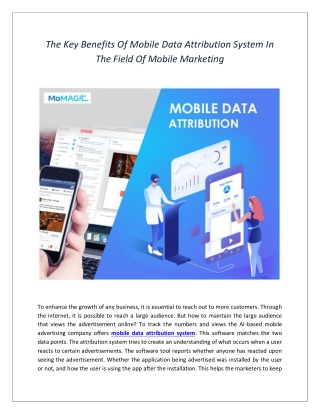 The Key Benefits Of Mobile Data Attribution System In The Field Of Mobile Marketing