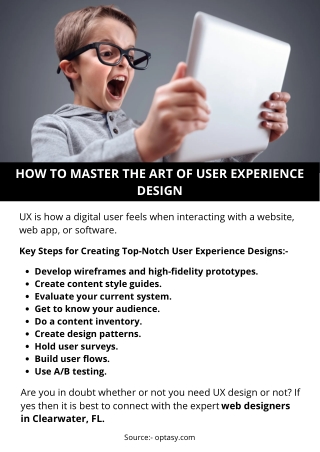 HOW TO MASTER THE ART OF USER EXPERIENCE DESIGN