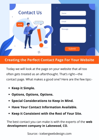 Creating the Perfect Contact Page For Your Website