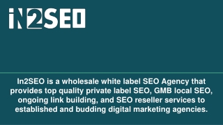 Wholesale SEO - In2SEO