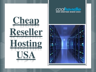 Cheap Reseller Hosting USA
