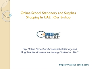 Buy Online School Stationery & Supplies - Our E-shop - PPT