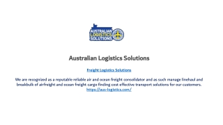 Freight Companies Sydney