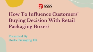 Custom Retail Boxes | Custom Packaging