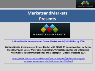 Gallium Nitride Semiconductor Device Market worth $24.9 billion by 2026