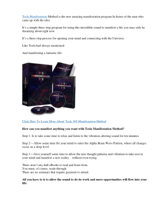 369 Manifestation Code