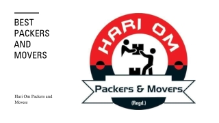 BEST PACKERS AND MOVERS_ - Hari Om Packers