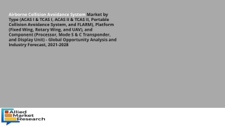 Airborne Collision Avoidance System Market Benchmarking Future Growth Potential