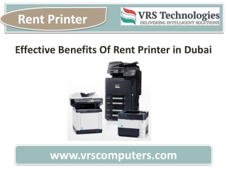 Effective Benefits Of Rent Printer in Dubai