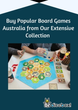 Buy Popular Board Games Australia from Our Extensive Collection