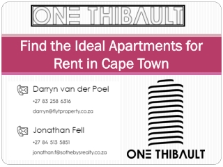 Find the Ideal Apartments for Rent in Cape Town