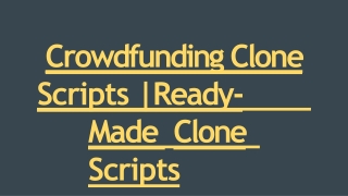 Readymade Kick Starter Fundraiser Script - DOD IT Solutions