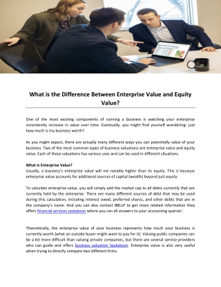What is the Difference Between Enterprise Value and Equity Value