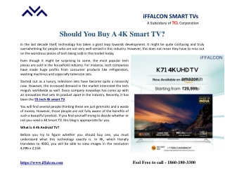 Should you buy a 4K Smart TV