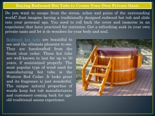 Buying Redwood Hot Tubs - Northern Lights Cedar Tubs