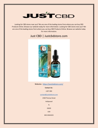 Just CBD | Justcbdstore.com