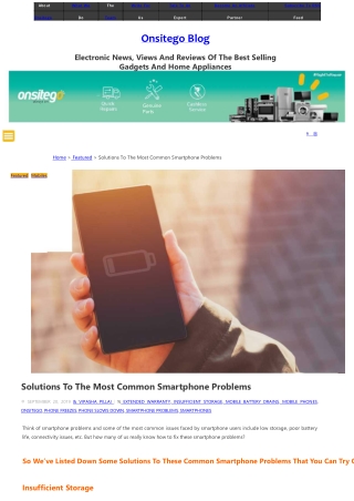 Solutions To The Most Common Smartphone Problems