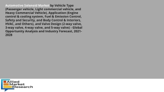 Automotive Solenoid Market Product Development Strategies by Prominent Players