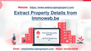 Extract Property Details from Immoweb.be