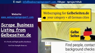 Scrape Business Listing from Gelbeseiten.de