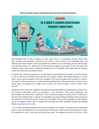 How do remote cardiac monitoring devices prevent critical situations.docx