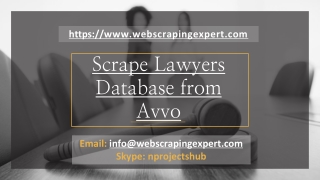 Scrape Lawyers Database from Avvo
