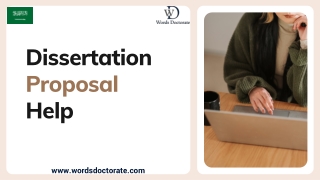 Dissertation Proposal Help - Words Doctorate