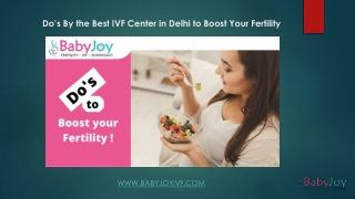 Do’s By the Best IVF Center in Delhi to Boost Your Fertility