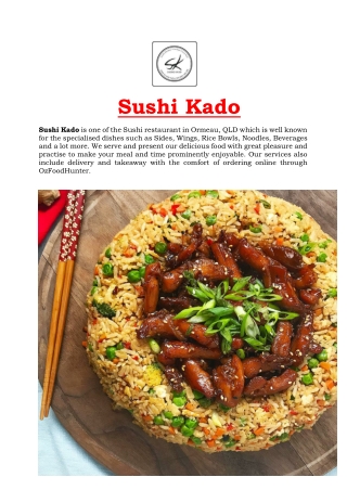 5% Off - Sushi Kado Restaurant Ormeau Delivery, QLD
