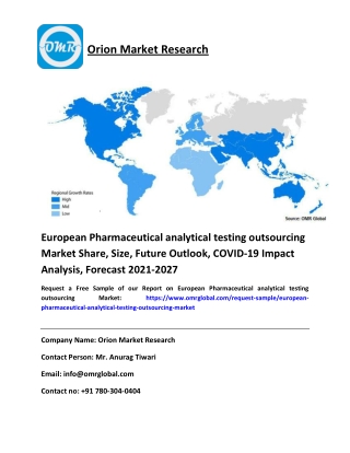 European Pharmaceutical analytical testing outsourcing Market Share, Size, Future Outlook, COVID-19 Impact Analysis, For