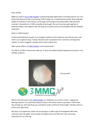 3cmc powder