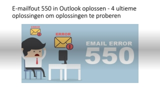 E-mailfout 550 in Outlook oplossen - 4 ultieme oplossingen om oplossingen te proberen