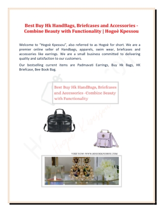 Best Buy Hk HandBags, Briefcases and Accessories-Combine Beauty with Functionality