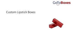 Custom Lipstick Boxes