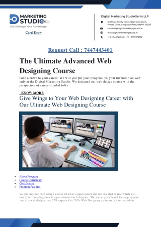 Best Web Designing Course In Nashik | Live Project Internship