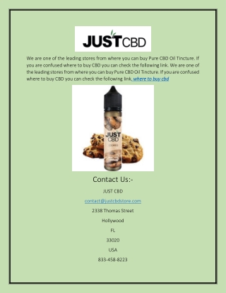 CBD Oil Store | Justcbdstore.com