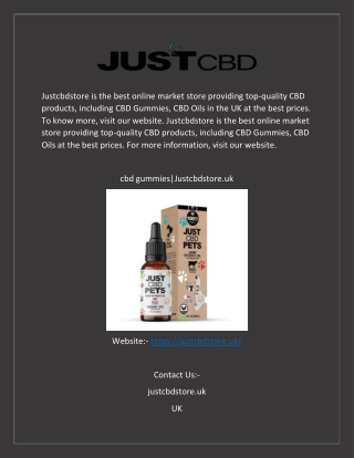 cbd gummies|Justcbdstore.uk