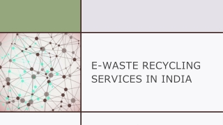 e-waste recycling Services