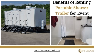 Benefits of Renting Portable Shower Trailers in USA