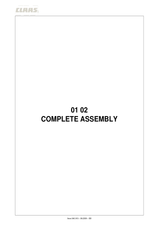 CLAAS AXOS 340-310 (Type A22) Tractor Service Repair Manual