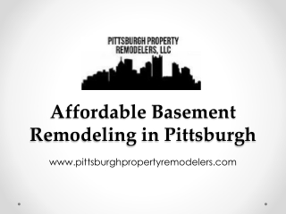 Affordable Basement Remodeling in Pittsburgh - www.pittsburghpropertyremodelers.com