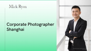 Corporate Photographer Shanghai