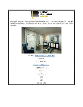 North Carolina New Blinds Now  Newblindsnow.com