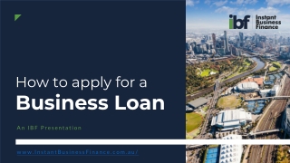 How To Apply For Business Loans