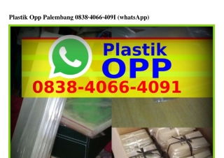 Plastik Opp Palembang ౦8ᣮ8–Ꮞ౦ᏮᏮ–Ꮞ౦9I[WA]