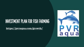 Investment Plan for Fish Farming